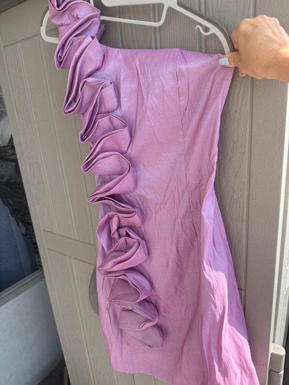 Romeo & Juliet Couture Pink with Purple Hue Cocktail Dress
